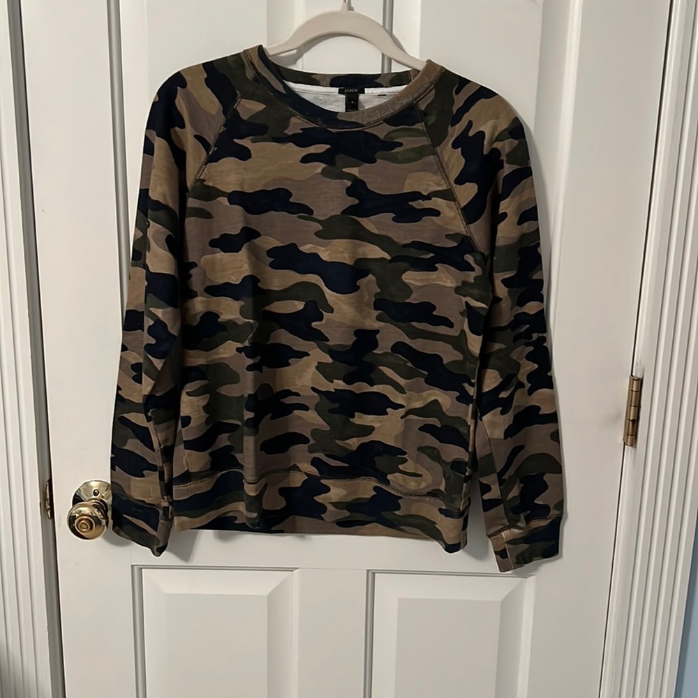 J.Crew Camo Sweatshirt, Size S
